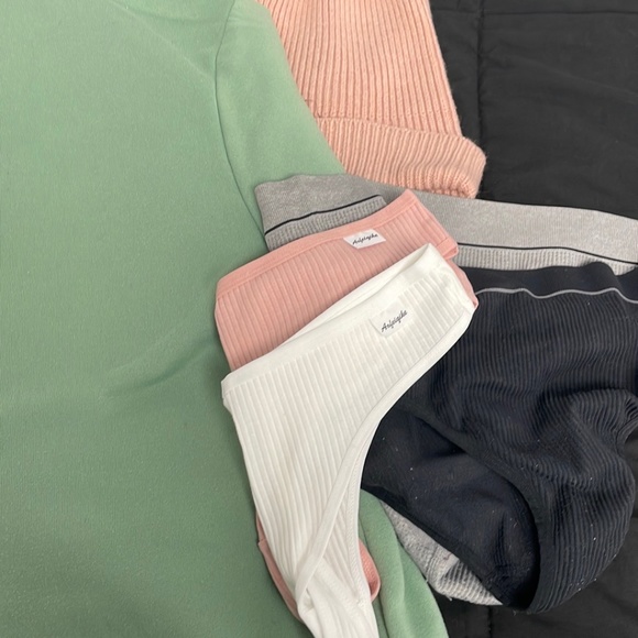Eclectic collection of clothing with accessories